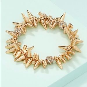 Stella & dot spiked bracelet in gold